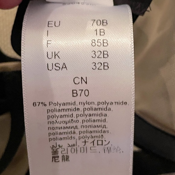 WOLFORD Velvet Trimmed Stretch Tulle Underwire Bra - Women’s Size 32B (EU 70B) - Picture 7 of 10